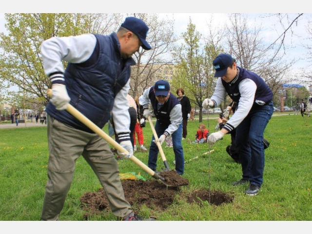 Работники ТОО «КазРосГаз»  поддержали экологическую акцию «Алматы – город-сад»